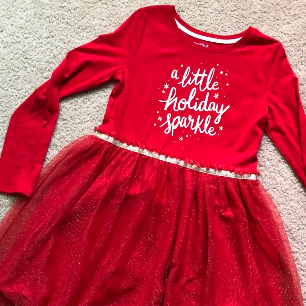 ✨NWT Cat & Jack holiday sparkle dress